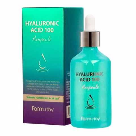 FARM STAY HYALURONIC ACID 100 AMPOULE (100ml)