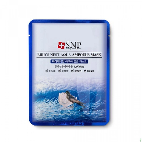 SNP BIRD'S NEST AQUA AMPOULE MASK (10ea)
