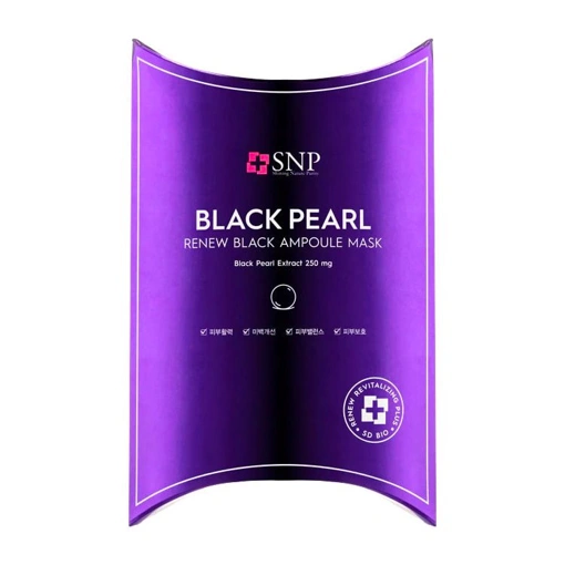 SNP BLACK PEARL RENEW BLACK AMPOULE MASK (10ea)