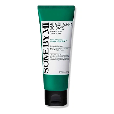 SOME BY MI AHA-BHA-PHA 30 DAYS MIRACLE  ACNE CLEAR FOAM (100ml)
