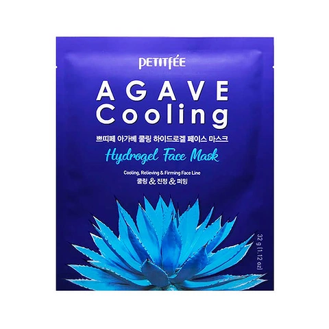 PETITFEE AGAVE COOLING HYDROGEL FACE MASK (5ea)
