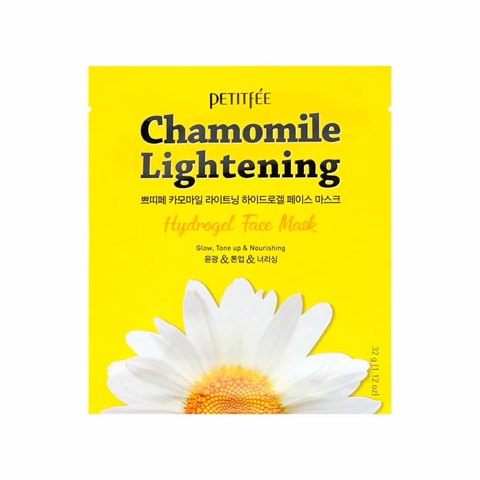PETITFEE CHAMOMILE LIGHTENING HYDROGEL MASK (5ea)
