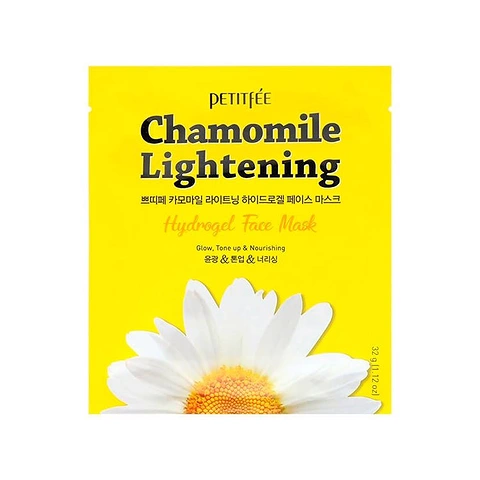 PETITFEE CHAMOMILE LIGHTENING HYDROGEL MASK (5ea)