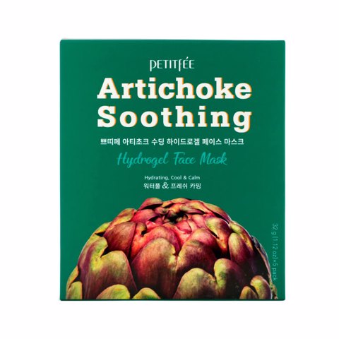 PETITFEE ARTICHOKE SOOTHING FACE MASK (5ea)