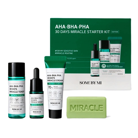 SOME BY MI – AHA/BHA/PHA 30DAYS MIRACLE STARTER KIT (30gr x 30ml x 10ml x 20ml)