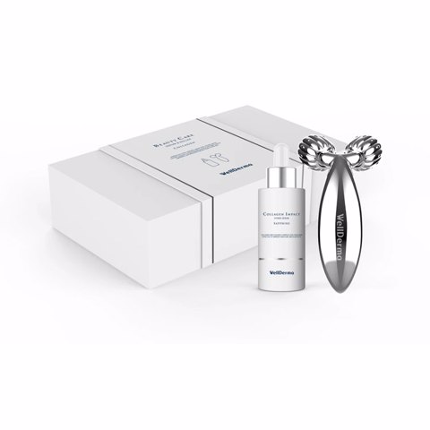 WELLDERMA COLLAGEN BEAUTY CARE SERUM & ROLLER SET 2EA IN 1 (50ml+1ea)
