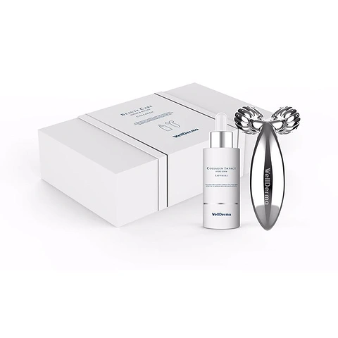 WELLDERMA COLLAGEN BEAUTY CARE SERUM & ROLLER SET 2EA IN 1 (50ml+1ea)