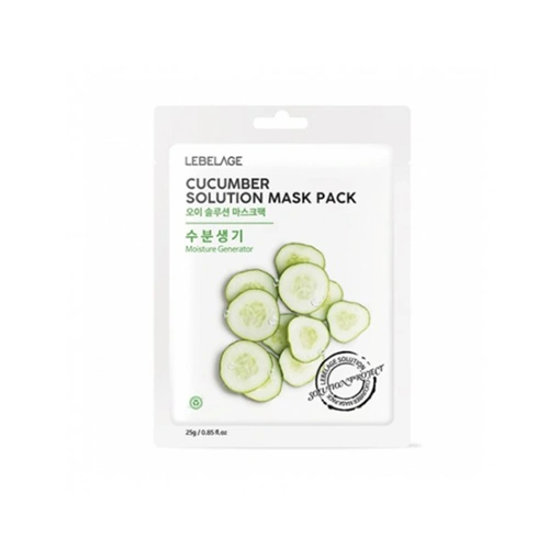 LEBELAGE CUCUMBER SOLUTION MASK (25gr*10ea)