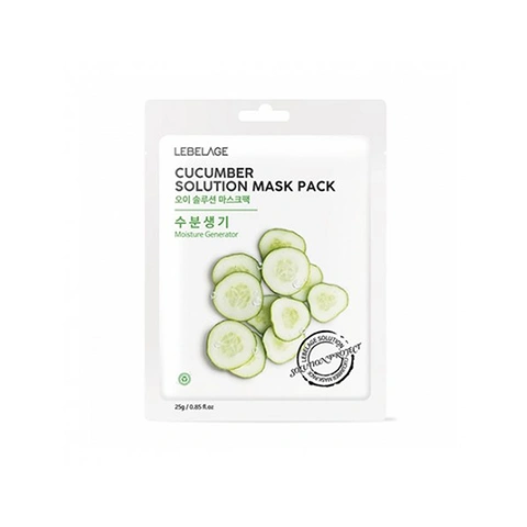 LEBELAGE CUCUMBER SOLUTION MASK (25gr*10ea)