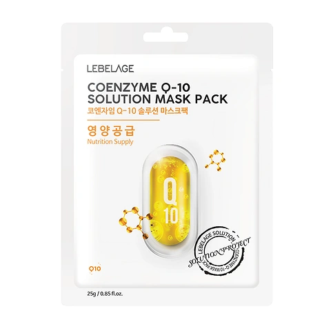 LEBELAGE COENZYME Q10 SOLUTION MASK PACK (25gr*10ea)