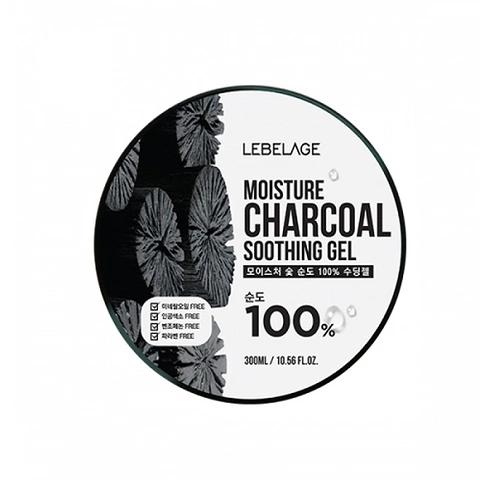 LEBELAGE MOISTURE CHARCOAL 100% SOOTHING GEL (300ml)