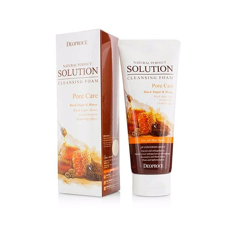 1172 DEOPROCE NATURAL PERFECT SOLUTION CLEANSING FOAM BLACK SUGAR HONEY (170g)