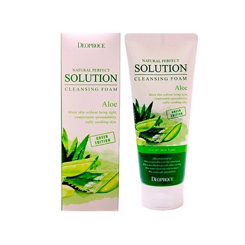 1171 DEOPROCE NATURAL PERFECT SOLUTION CLEANSING FOAM GREEN EDITION ALOE (170g)