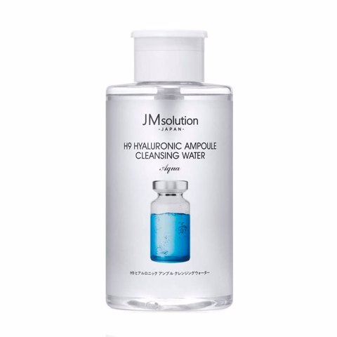JM SOLUTION H9 HYALURONIC AMPOULE CLEANSING WATER AQUA (850ml)