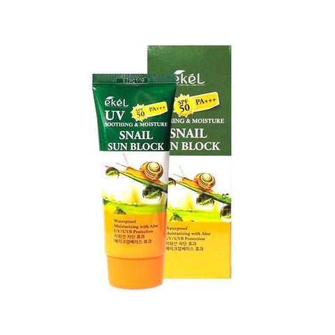 EKEL SOOTHING & MOISTURE UV SNAIL SUN BLOCK SPF 50+/PA+++  (70ml)
