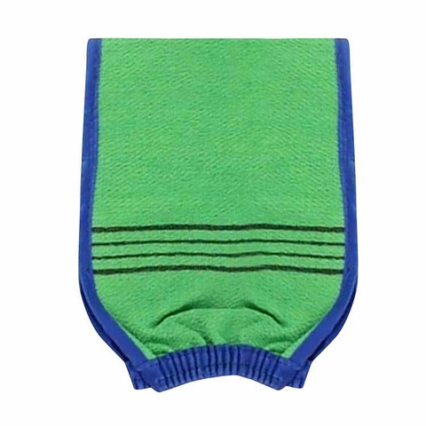LOOFAH SCRUB MITTEN WITH ELASTIC BAND (5ea)