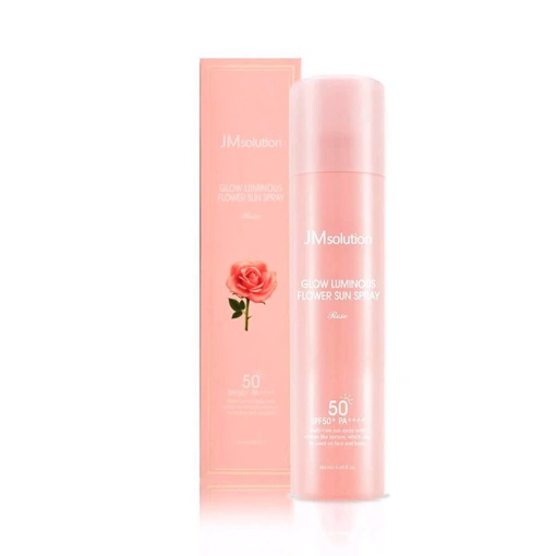 JM SOLUTION GLOW LUMINOUS FLOWER SUN SPRAY ROSE (180ml)