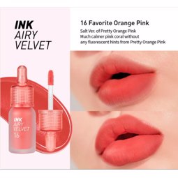 PERIPERA #16 FAVORITE ORANGE PINK INK AIRY VELVET (4gr)