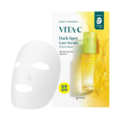 GOODAL GREEN TANGERINE VITA C DARK SPOT CARE SERUM SHEET MASK (30ml*5ea)