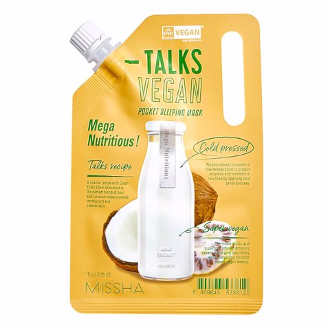 MISSHA TALKS VEGAN POCKET SLEEPING MASK (MEGA NUTRITIOUS) (1ea)