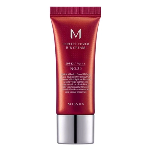 MISSHA #25 (WARM BEIGE) M PERFECT COVER B.B CREAM SPF42 PA+++ (20ml)