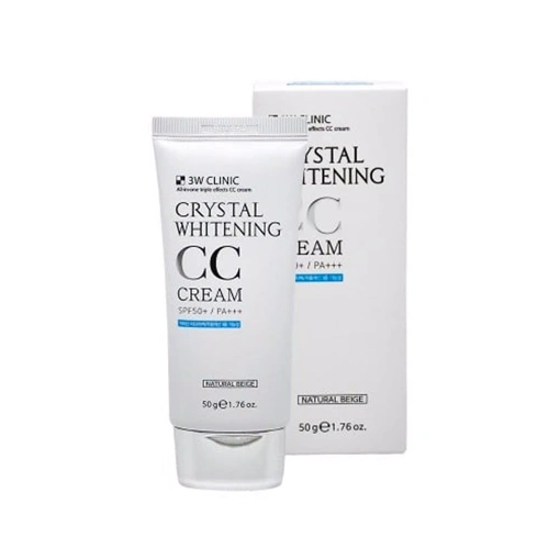 3W CLINIC NATURAL BEIGE CRYSTAL WHITENING CC CREAM SPF50PA+++ (50ml)