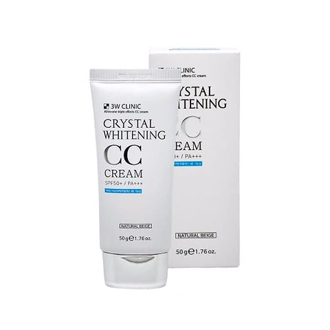 3W CLINIC NATURAL BEIGE CRYSTAL WHITENING CC CREAM SPF50PA+++ (50ml)