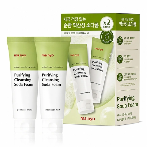 MANYO FACTORY PURIFYING CLEANSING SODA FOAM SET (150ml + 150ml)