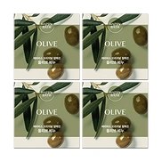 HAPPY BATH ESSENCE MOISTURE BAR OLIVE SOAP (90gr*4ea)