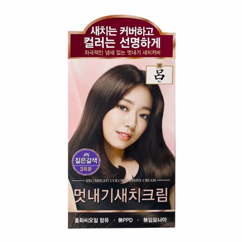RYO HAIR COLOR 4N DARK BROWN (1ea)