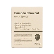 PURITO BAMBOO CHARCOAL KONJAC SPONGE (1ea)