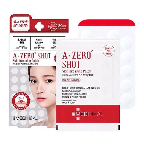 MEDIHEAL A-ZERO SHOT SKIN DRESSING PATCH (4sheets*20pcs)