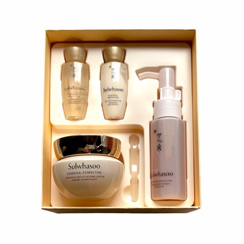 SULWHASOO ESSENTIAL PERFECTING INTENSIVE MOISTURIZING CREAM SET 2PCS + MINIATURES (50ml + 50ml)