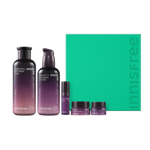 INNISFREE PERFECT 9 INTENSIVE SKIN CARE SET 2PCS + MINIATURES (200ml + 160ml)