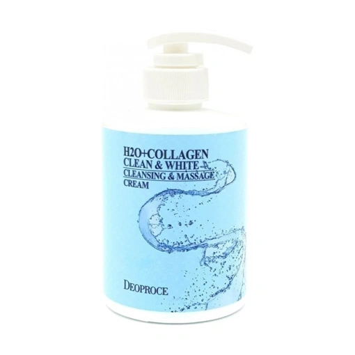 2018 DEOPROCE H2O+COLLAGEN CLEAN & WHITE CLEANSING & MASSAGE CREAM (430ml)