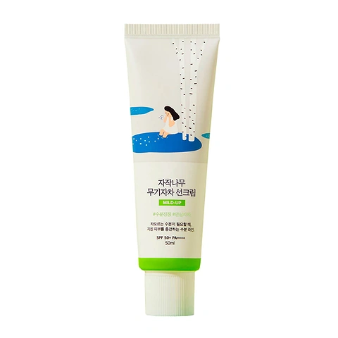 ROUND LAB BIRCH JUICE MOISTURIZING MILD-UP SUNSCREEN SPF 50+ PA++++ (50ml)
