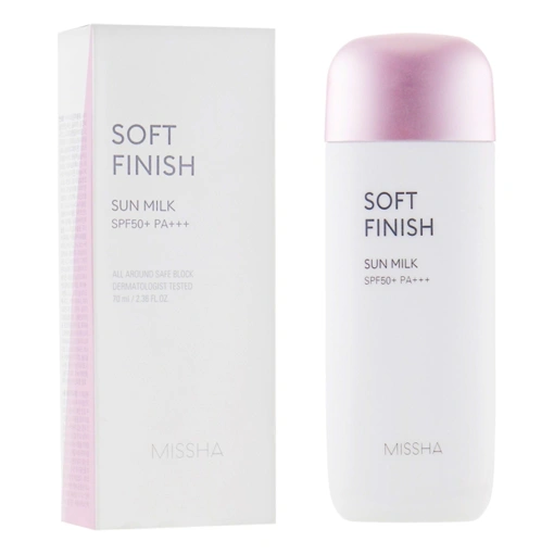 MISSHA ALL AROUND SAFE BLOCK SOFT FINISH SUN MILK SPF50+/PA+++ (70ml)