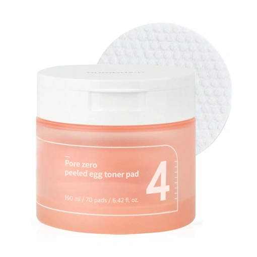 NUMBUZIN NO.4 PORE ZERO PEELED EGG TONER PAD (190ml / 70pads)