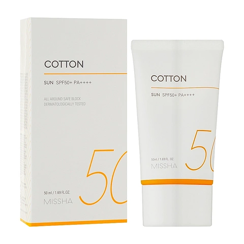 MISSHA ALL AROUND SAFE BLOCK COTTON SUN SPF50+/PA++++ (50ml)