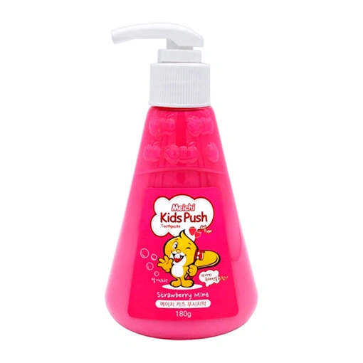 HANIL MEICHI KIDS PUSH STRAWBERRY MINT TOOTHPASTE (180gr)