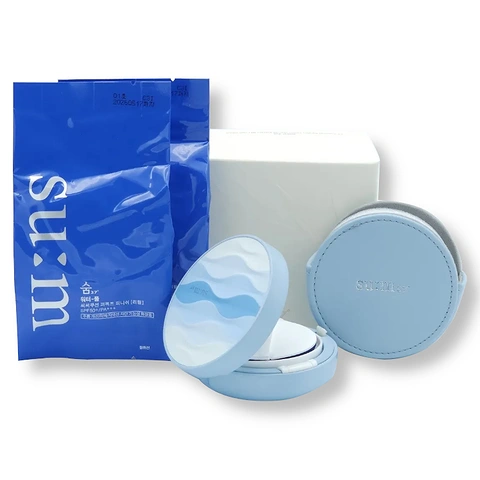 SUM37 WATER-FULL CC CUSHION PERFECT FINISH SPECIAL SET #01 LIGHT BEIGE (15gr * 2ea + 1ea)