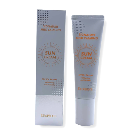 2233 DEOPROCE SIGNATURE MILD CALMING SUN CREAM SPF50+ PA++++ (50ml)