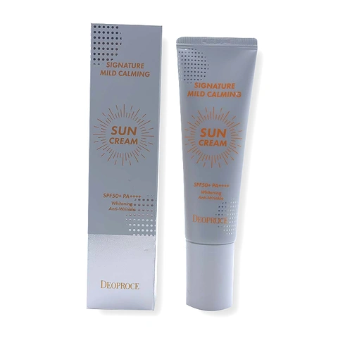 2233 DEOPROCE SIGNATURE MILD CALMING SUN CREAM SPF50+ PA++++ (50ml)
