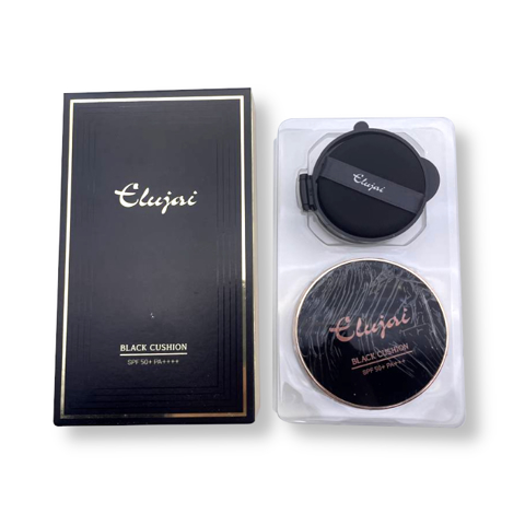 ELUJAI BLACK CUSHION SPF 50+ PA++++ #21 LIGHT BEIGE (15gr + 15gr)