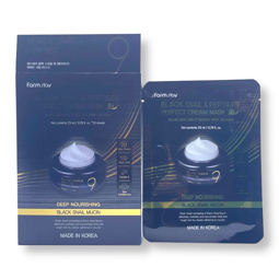 FARM STAY BLACK SNAIL & PEPTIDE9 PERFECT CREAM MASK (23ml * 10ea)