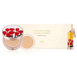O HUI ULTIMATE COVER LIFTING CUSHION FLOWER EDITION (15gr + 15gr + 1ea)