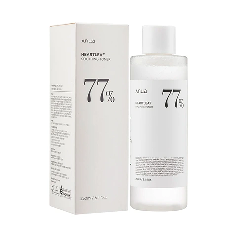 ANUA  HEARTLEAF 77% SOOTHING TONER (250ml)