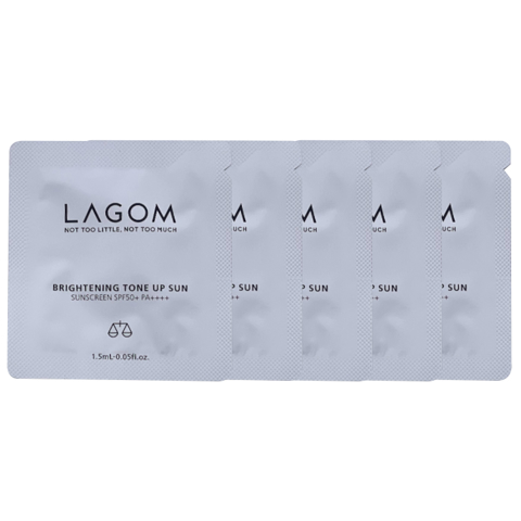 LAGOM BRIGHTENING TONE UP SUN SAMPLE SPF 50+ PA++++ (1.5ml * 5ea)