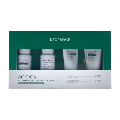2221 DEOPROCE AC CICA CALMING BOOSTING TRIAL KIT (30ml + 30ml + 15gr + 15ml)