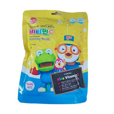 PORORO VITAMIN C PEACH FLAVOR CANDY (60gr)